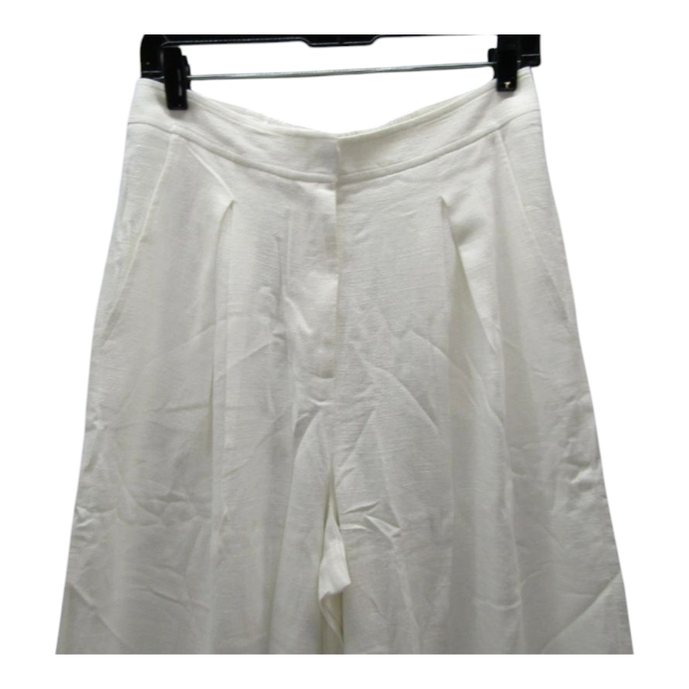 The Noli Shop Women's Linen Pant White Size M Seychelles Relaxed $MSRP $125 - Picture 3 of 12